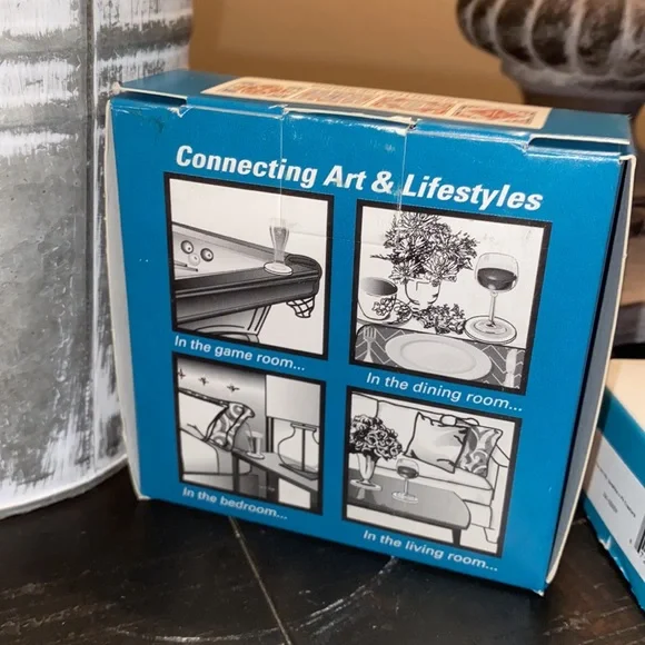 LAST CHANCE! NEW Absorbent Stone coasters! 4 Beautiful designs! Set of 4! - Picture 5 of 5